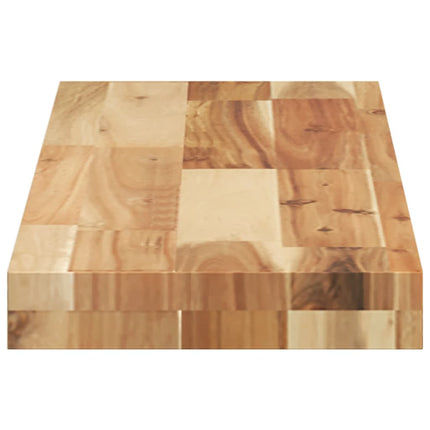 Svävande hyllor 4 st 80x20x4 cm behandlat massivt akaciaträ