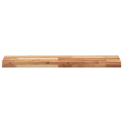 Svävande hyllor 3 st 100x20x4 cm behandlat massivt akaciaträ