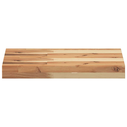 Svävande hyllor 4 st 40x30x4 cm behandlat massivt akaciaträ