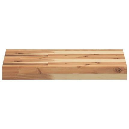 Svävande hylla 60x30x4 cm behandlat massivt akaciaträ