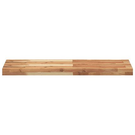 Svävande hyllor 2 st 80x30x4 cm behandlat massivt akaciaträ