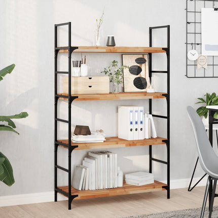 Svävande hyllor 3 st 80x30x4 cm behandlat massivt akaciaträ