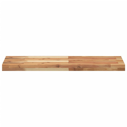 Svävande hyllor 4 st 100x30x4 cm behandlat massivt akaciaträ