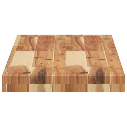 Svävande hyllor 4 st 100x30x4 cm behandlat massivt akaciaträ