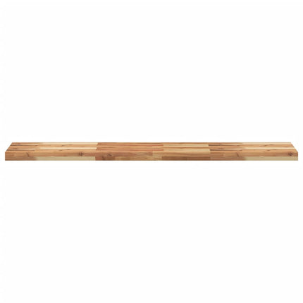Svävande hylla 160x30x4 cm behandlat massivt akaciaträ