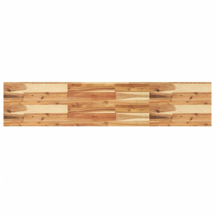 Svävande hyllor 4 st 160x30x4 cm behandlat massivt akaciaträ