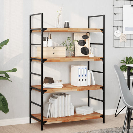 Svävande hyllor 3 st 100x40x4 cm behandlat massivt akaciaträ