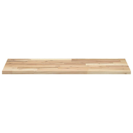 Bänkskiva för badrum obehandlad 80x40x2 cm massivt akaciaträ