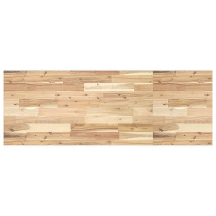 Bänkskiva för badrum obehandlad 160x50x2 cm massivt akaciaträ