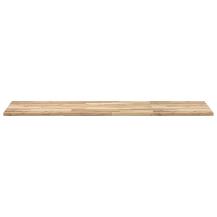 Bänkskiva för badrum obehandlad 160x50x2 cm massivt akaciaträ