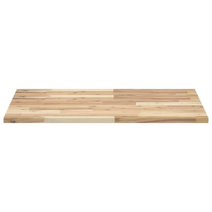 Bänkskiva för badrum obehandlad 80x60x2 cm massivt akaciaträ