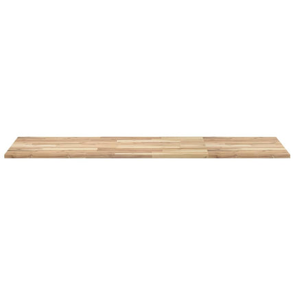 Bänkskiva för badrum obehandlad 120x60x2 cm massivt akaciaträ