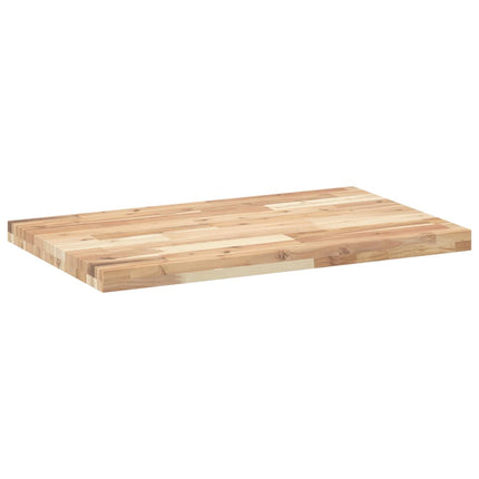 Bänkskiva för badrum obehandlad 60x50x4 cm massivt akaciaträ