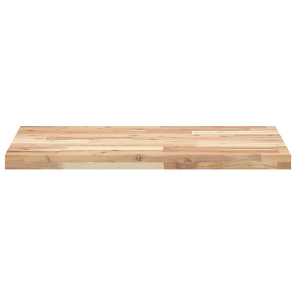 Bänkskiva för badrum obehandlad 120x50x4 cm massivt akaciaträ
