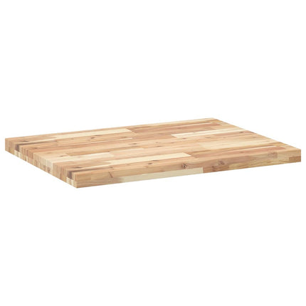 Bänkskiva för badrum obehandlad 100x60x4 cm massivt akaciaträ