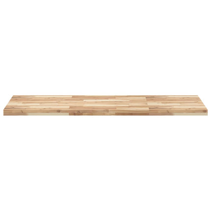 Bänkskiva för badrum obehandlad 140x60x4 cm massivt akaciaträ