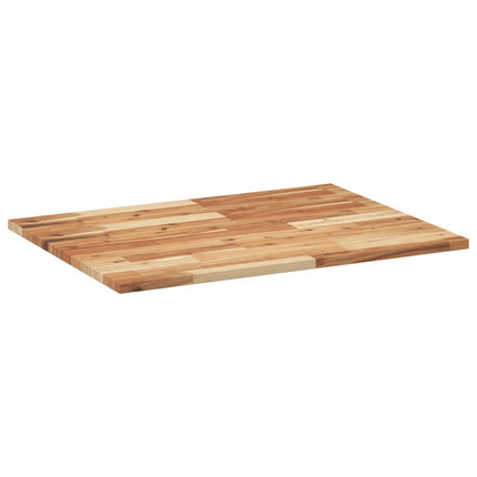 Bänkskiva för badrum behandlad 80x60x2 cm massivt akaciaträ