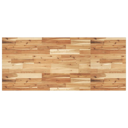 Bänkskiva för badrum behandlad 120x60x2 cm massivt akaciaträ