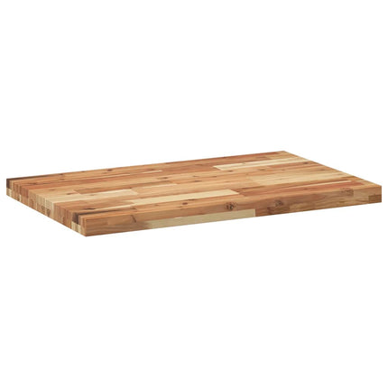 Bänkskiva för badrum behandlad 120x50x4 cm massivt akaciaträ