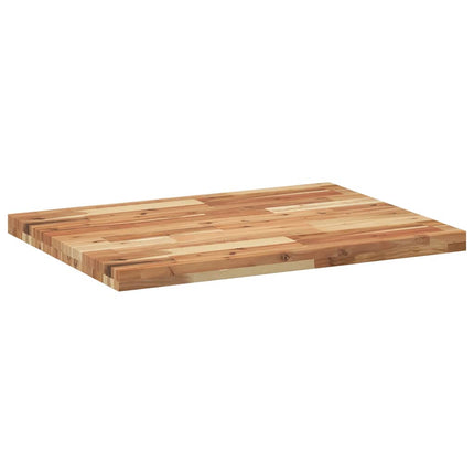 Bänkskiva för badrum behandlad 80x60x4 cm massivt akaciaträ