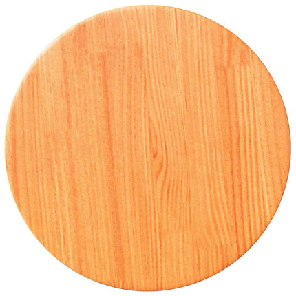 Bordsskiva rund vaxad brun Ø30x2,5 cm massiv furu