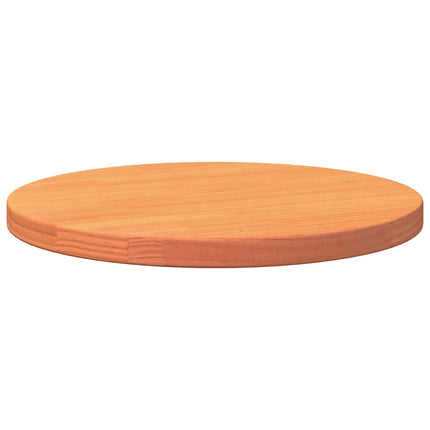 Bordsskiva rund vaxad brun Ø40x2,5 cm massiv furu