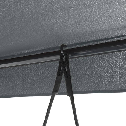 Hammock med tak mörkgrå stål