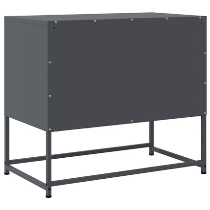 TV-skåp antracit 68,5x39x60,5 cm stål