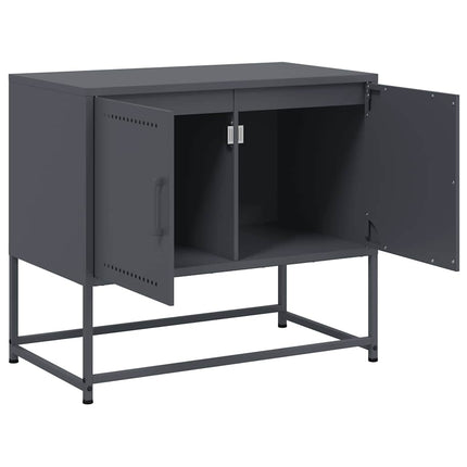 TV-skåp antracit 68,5x39x60,5 cm stål