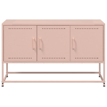 TV-skåp rosa 100,5x39x60,5 cm stål