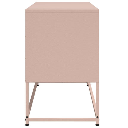 TV-skåp rosa 100,5x39x60,5 cm stål