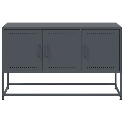 TV-skåp antracit 100,5x39x60,5 cm stål