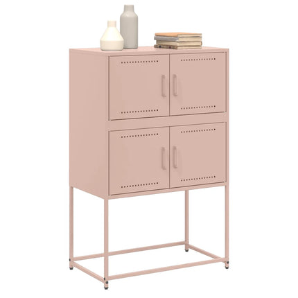 Skänk rosa 68,5x38,5x107 cm stål