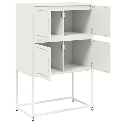 Skänk vit 68,5x38,5x107 cm stål