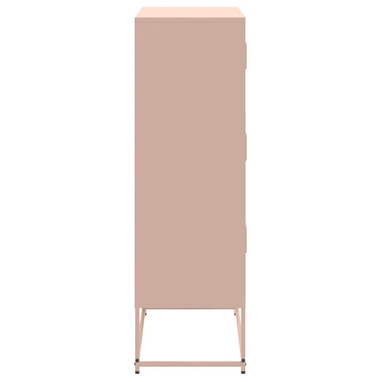 Skänk rosa 68,5x38,5x123,5 cm stål