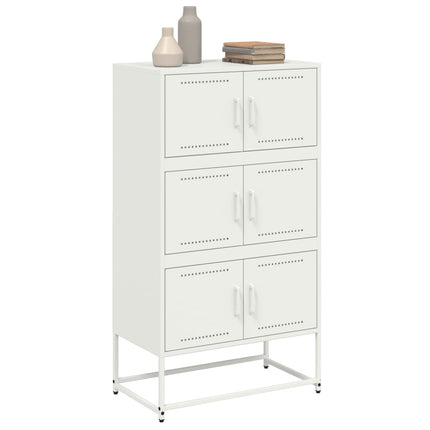 Skänk vit 68,5x38,5x123,5 cm stål