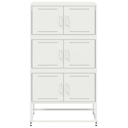 Skänk vit 68,5x38,5x123,5 cm stål