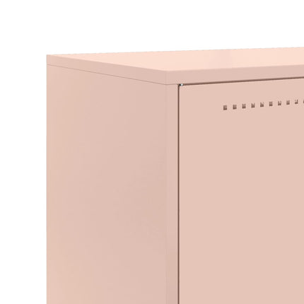 Högskåp rosa 68,5x38,5x123,5 cm ståls