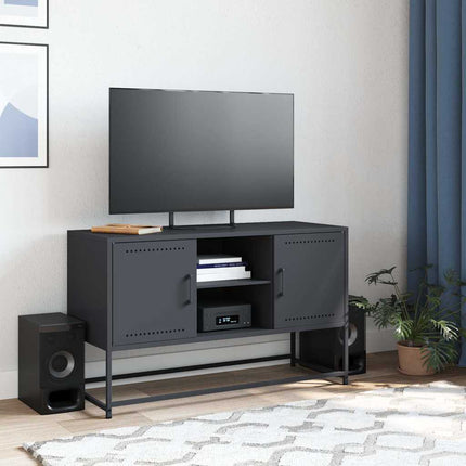 TV-skåp antracit 100,5x39x60,5 cm stål