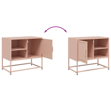 TV-skåp rosa 68x39x60,5 cm stål