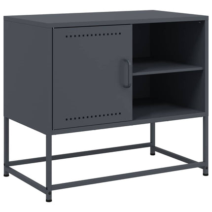 TV-skåp antracit 68x39x60,5 cm stål