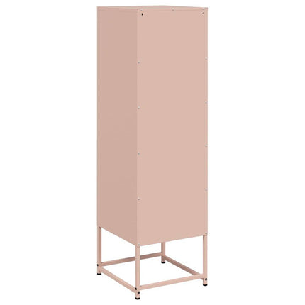 Högskåp rosa 36x39x123 cm stål