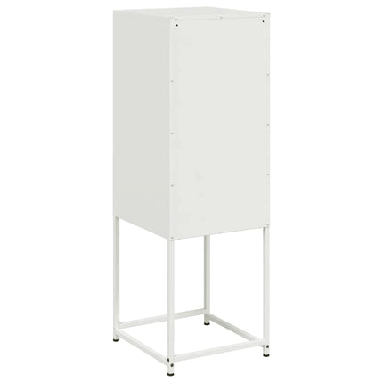 Högskåp vit 36x39x107 cm stål