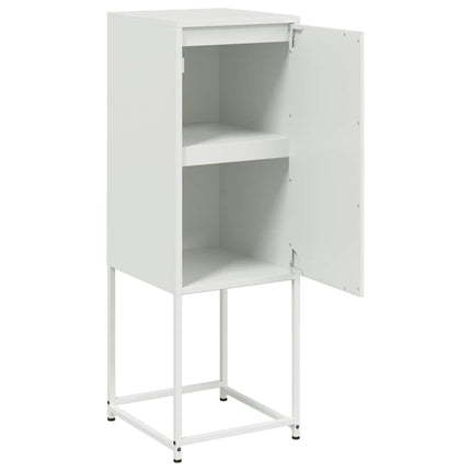 Högskåp vit 36x39x107 cm stål