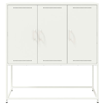 Högskåp vit 100,5x39x107 cm stål