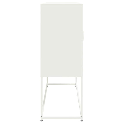 Högskåp vit 100,5x39x107 cm stål