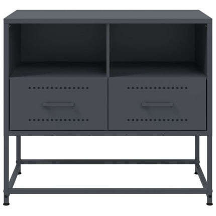 TV-skåp antracit 68x39x60,5 cm stål