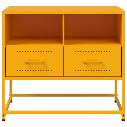 TV-skåp senapsgul 68x39x60,5 cm stål
