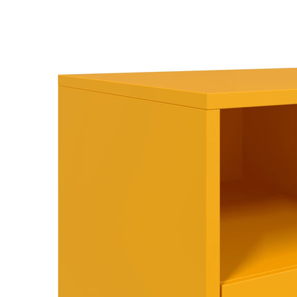 TV-skåp senapsgul 68x39x60,5 cm stål