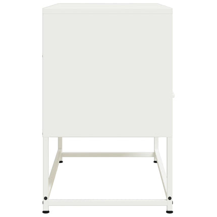 TV-skåp vit 68x39x60,5 cm stål